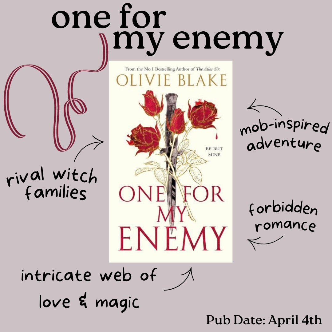 RaynReads's tweet image. Captivating and thrilling, One For My Enemy by Olivie Blake is a standout novel. With an intricate plot and forbidden love. 🎧You must listen to this one on audio! Highly recommend if you liked These Violent Delights by Chloe Gong. #oneformyenemy #torbooks #booktwitter