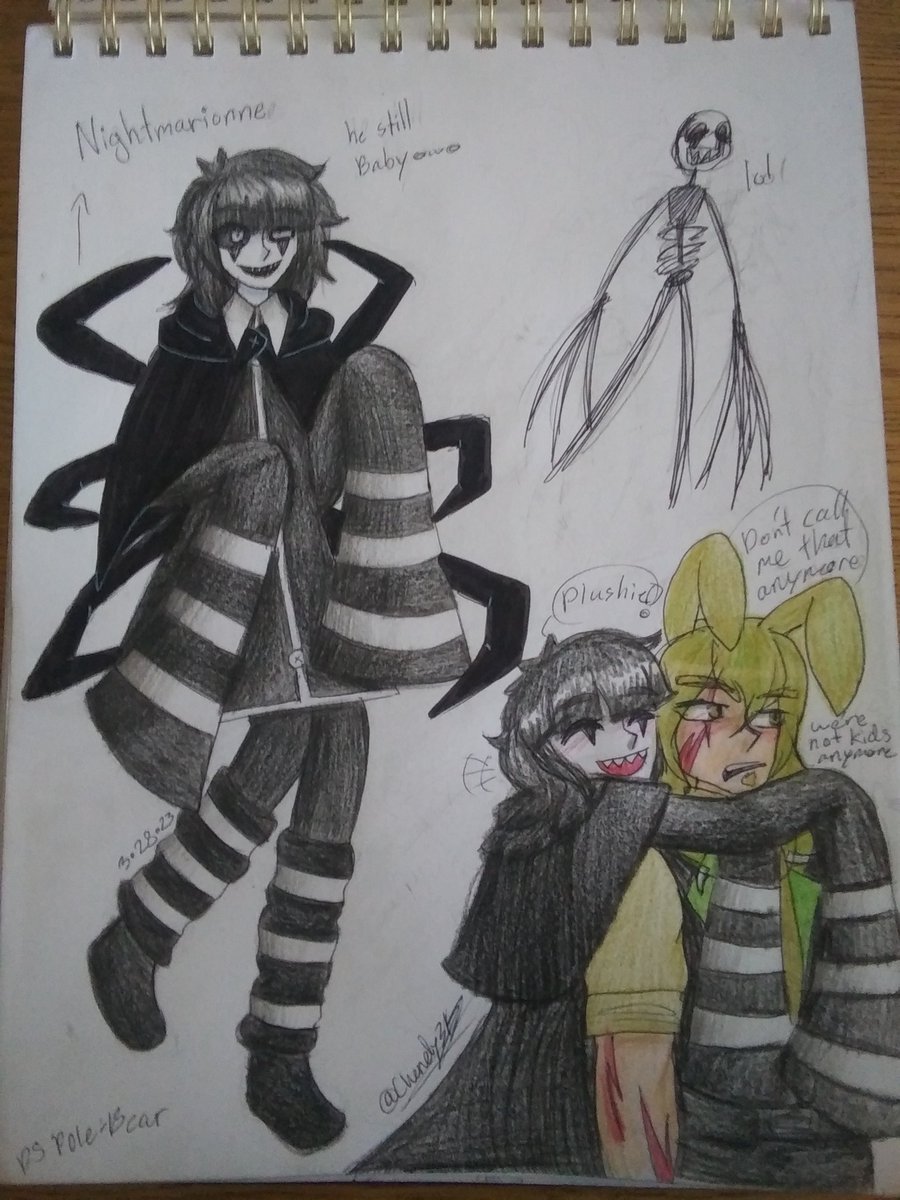 chandy315's tweet photo. if wolfcon drew plushtrap grown up why not nightmarrione:3 #fnaf4 #wolfcon #nightmarionne #plushtrap https://t.co/zZLdxH0O3i