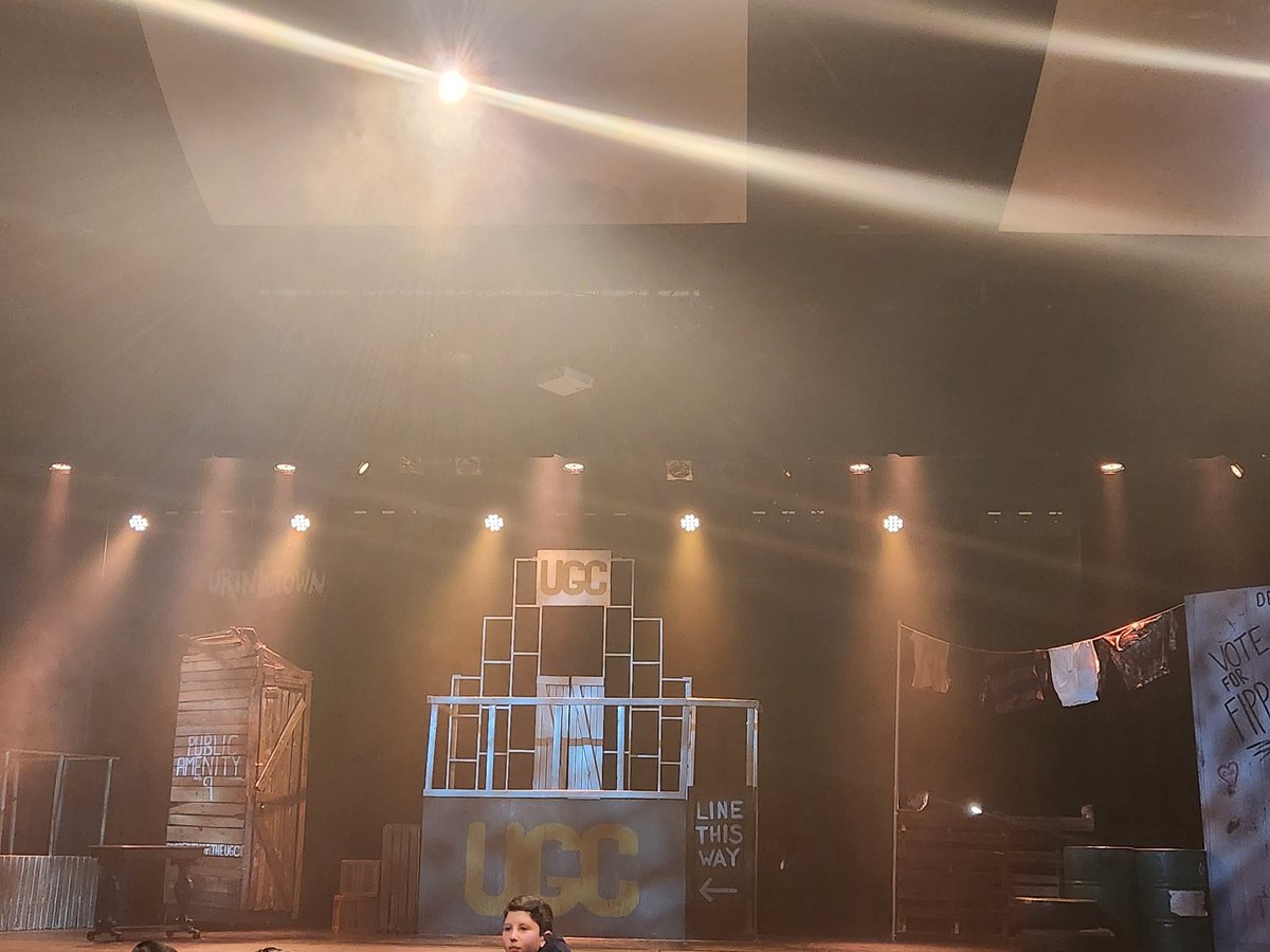 Ready for opening night of #Urinetown <a href="/RHSGoldMasque/">Ramapo Gold Masque</a>!
Great to see so many students supporting their friends in the cast and crew.