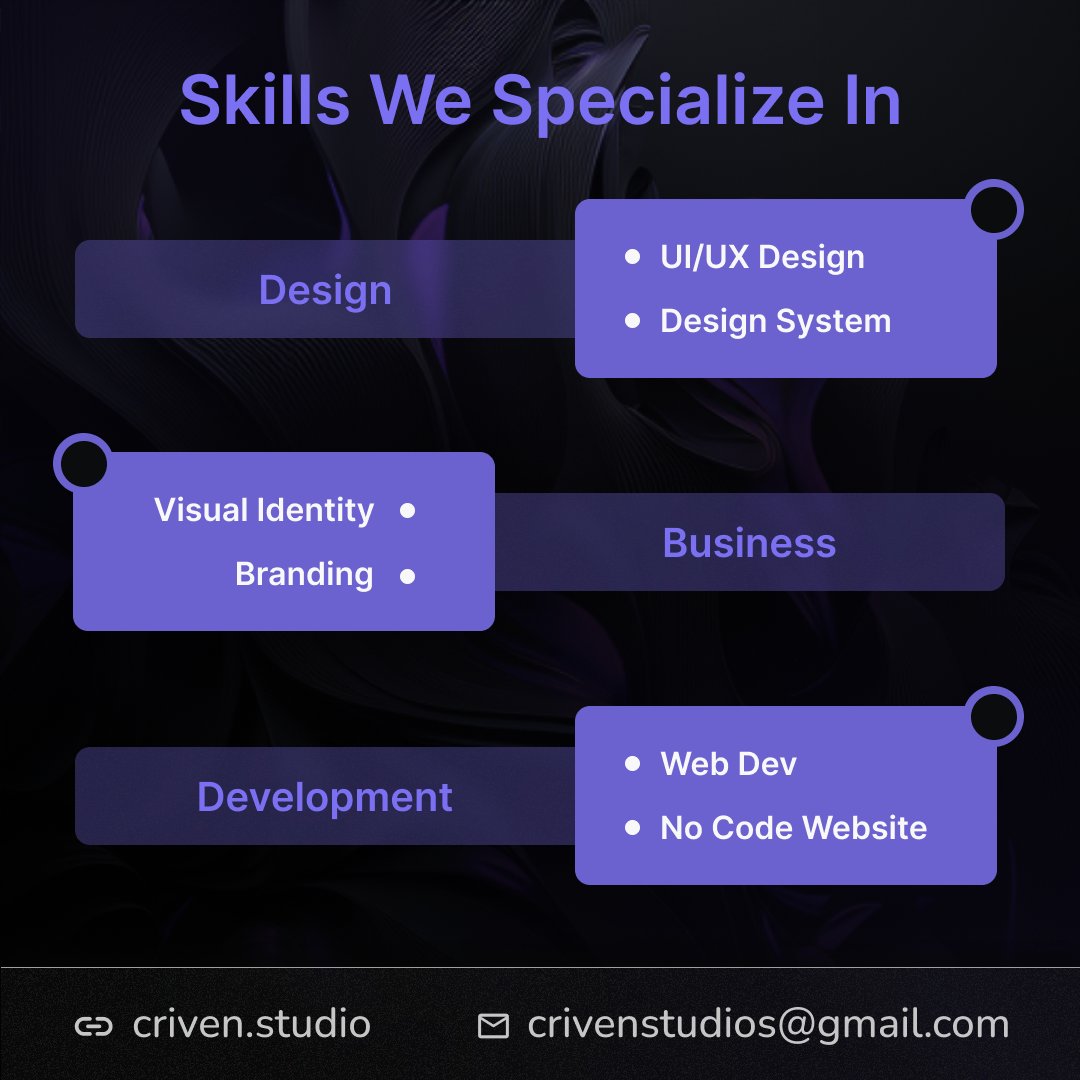 criven_studio's tweet photo. Our mission is to provide creative solutions for your business needs. 🦾 https://t.co/cliELkE7iE