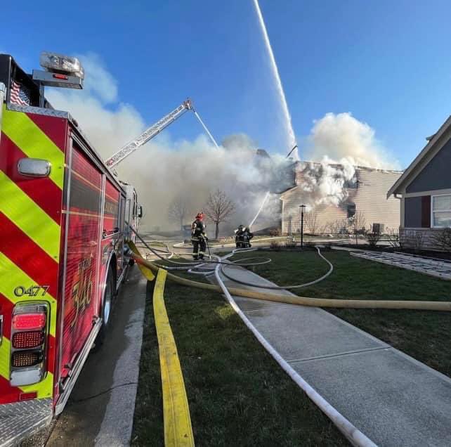 WestfieldFire's tweet image. WFD crews assisted Carmel Fire Department with a residential fire today. #mutualaid #firelife @CFD911runs