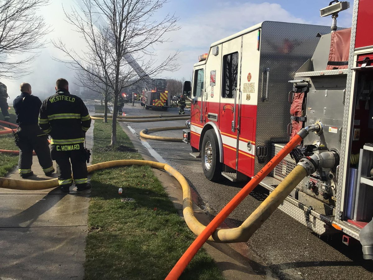 WestfieldFire's tweet image. WFD crews assisted Carmel Fire Department with a residential fire today. #mutualaid #firelife @CFD911runs