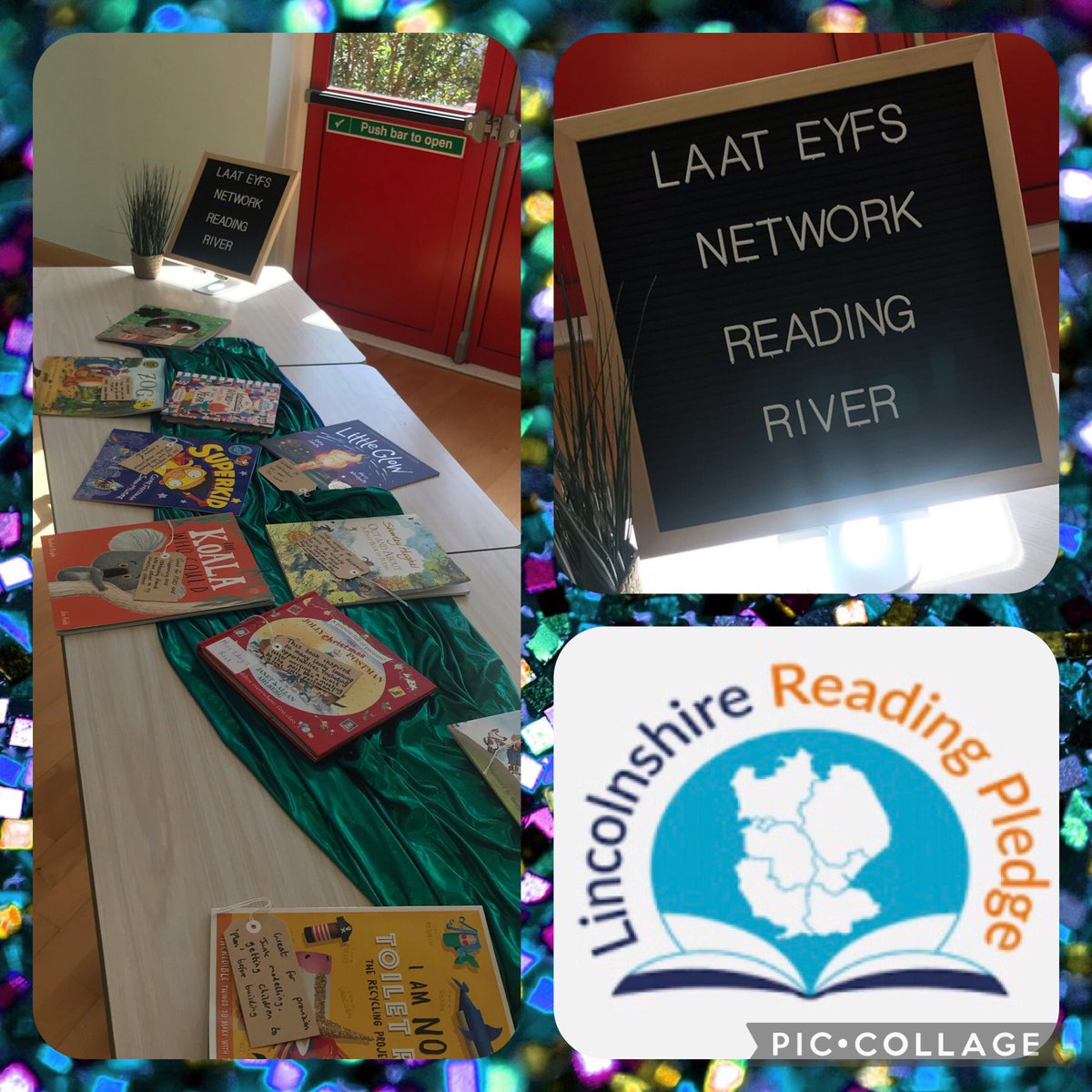 BranstonInfant1's tweet photo. Sharing our passion of developing teachers knowledge of books goes beyond our school! Today our @the_laat #EYFS network created a #readingriver to showcase high quality texts they have been using to inspire learning in their settings. @WSHEnglishHub #LincolnshireReadingPledge 📚 https://t.co/fpozKwBXvi