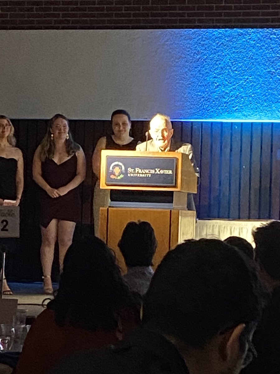 Fr Stan delivering an amazing message to ⁦<a href="/TheUOfficial/">StFX Students' Union</a>⁩ Awards Banquet ⁦<a href="/stfxuniversity/">StFX University</a>⁩ An Amazing Xaverian and we are blessed to have him on our campus Thank you Fr Stan ⁦<a href="/AndrewHakin/">Andrew Hakin</a>⁩ ⁦<a href="/HakinLinda/">Linda Hakin</a>⁩