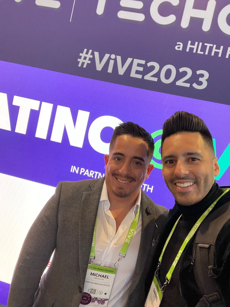 As a #Latino, I am proud of our heritage and believe we need more representation in #technology now more than ever! #creoennosotros! 

#techquity #vive2023 #vive23 #cio #innovationinhealthcare #innovationculture #innvovation #latinosintech #peruvian #healthequity #SaludConTech