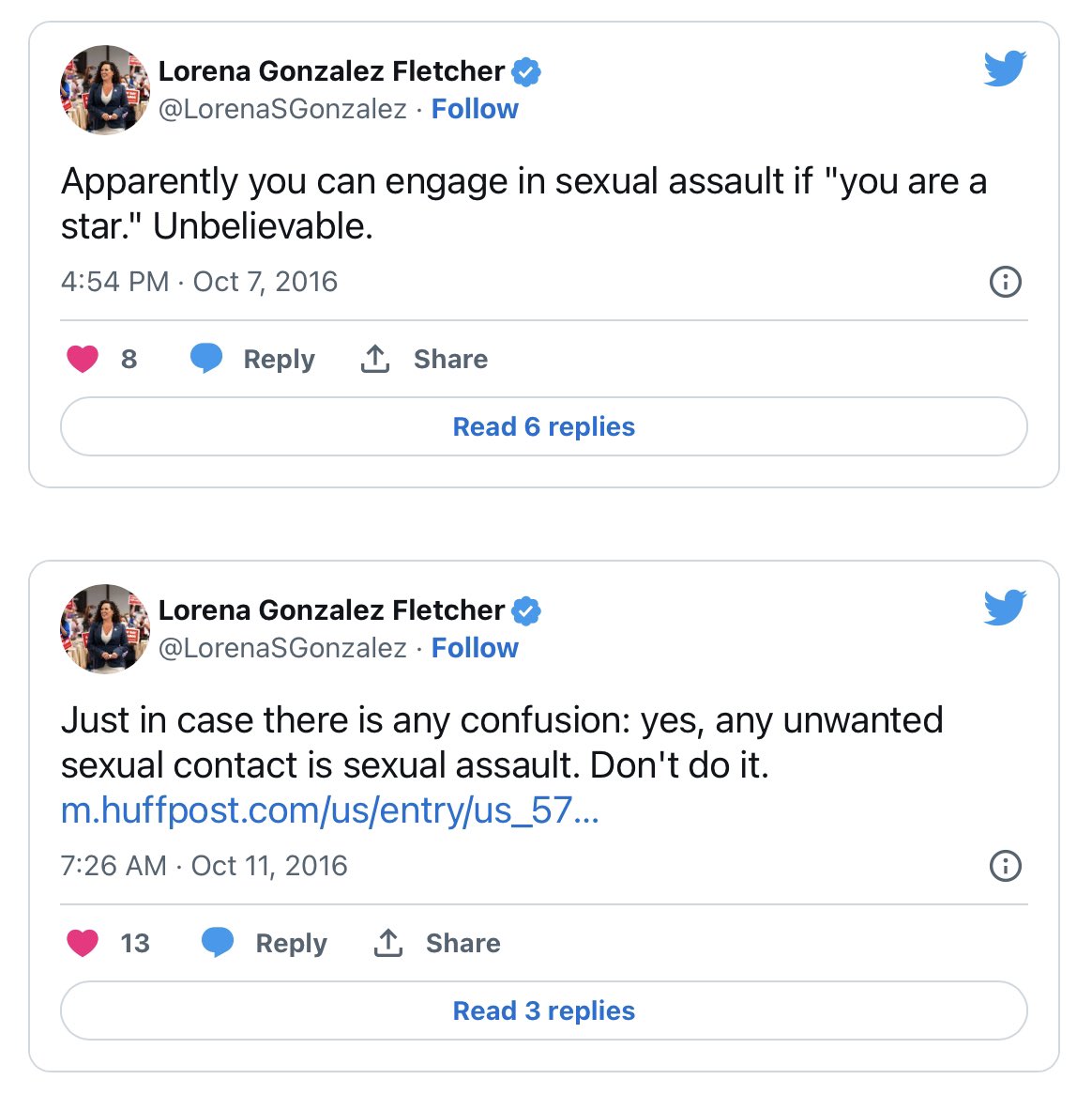 Silence05251445's tweet photo. So a former @California Legislator doesn’t know California laws on sexual assault, harassment, or retaliation? 

Where was @LorenaSGonzalez during sexual harassment training?

#Fletcher @nathanfletcher @fox5sandiego https://t.co/e4aW4AHDh9