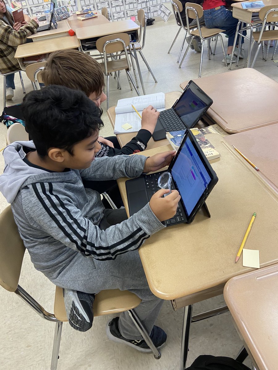 MissDott_'s tweet photo. Character Detective McDoot got hired by Tilly Pruitt to look into her 2 new house guests who arrived mysteriously by steamboat. Students completed Handout 19A by analyzing a scene with a detective’s eye to infer about the characters’ traits, feelings, &amp; background @WitWisdomELA https://t.co/VZVC92sTqd