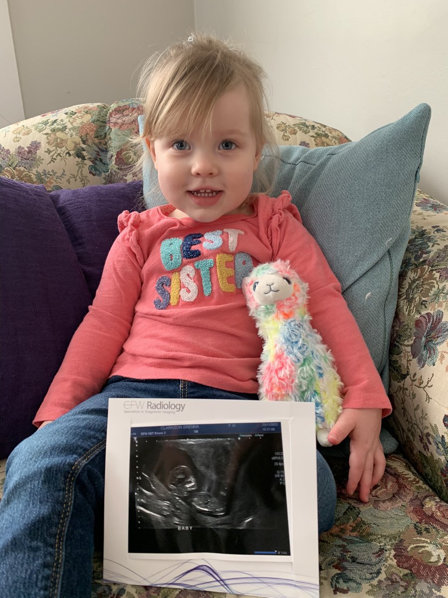 Signing off for #SpringBreak with some exciting news! Finley’s role as an only child is coming to an end. She will be a big sister to her new best friend! Baby C-quel arriving this June!❤️👧🏼👶🏻✨ #bestsister #clarksonpartyof4 #solongschoolyear #hellomaternityleave