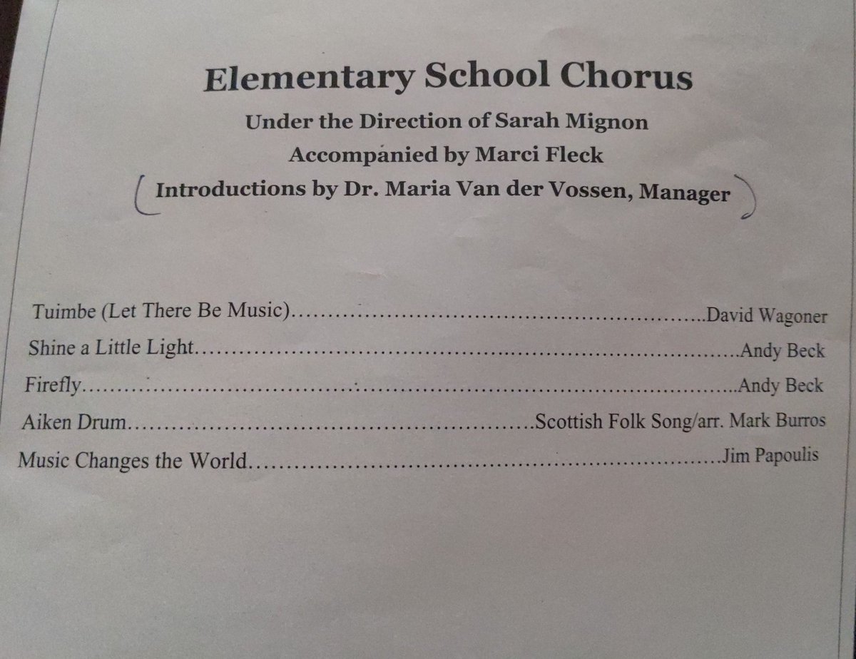 The All County Elementary Chorus Concert doesn't disappoint. Beautiful music performed by talented students led by outstanding music educators. <a href="/CCPSFineArts/">Bryan Welker</a> <a href="/calvertnet/">Calvertnet</a> #calvertshines