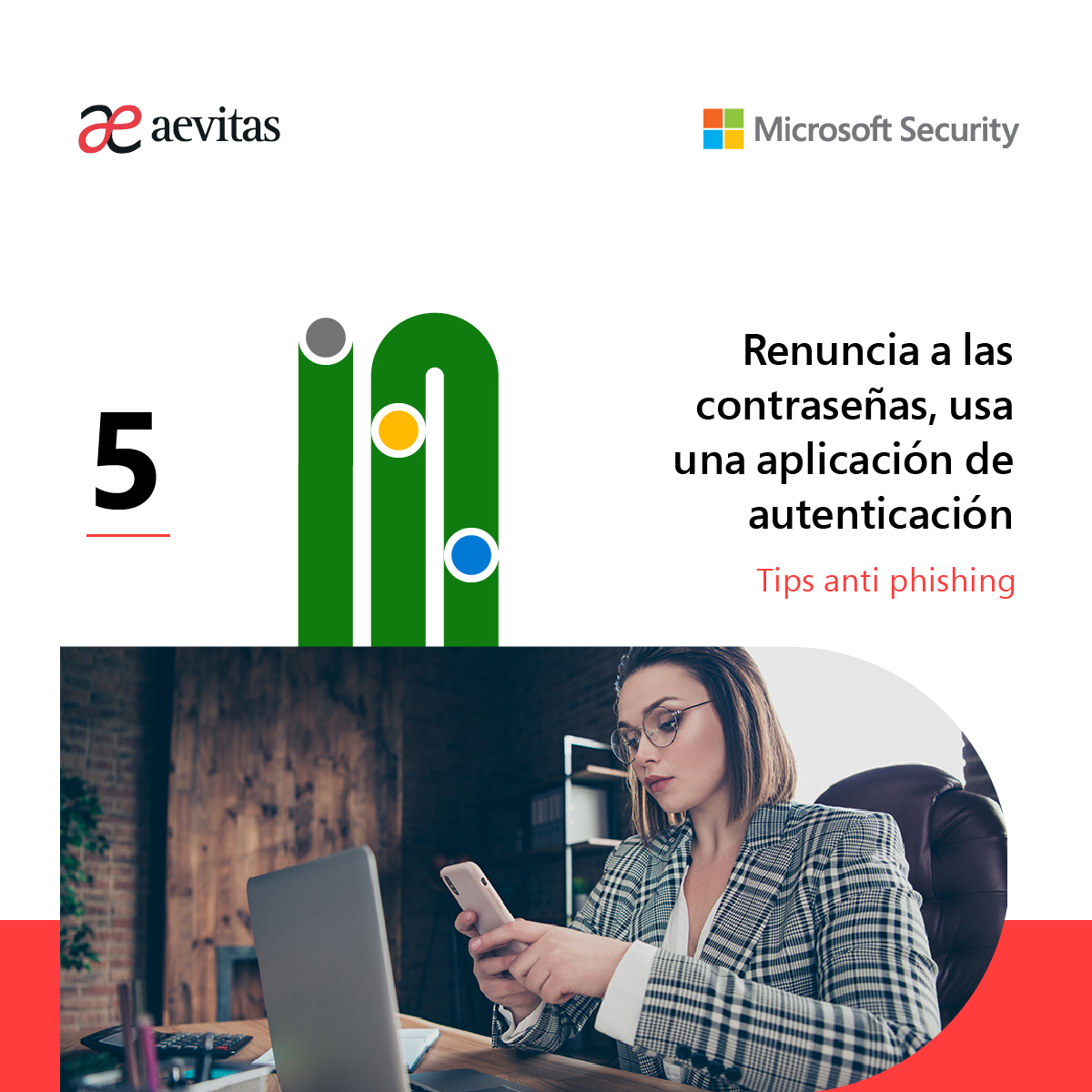 aevitasmx's tweet photo. No te pueden robar una contraseña que no existe. Activa la opción sin contraseña para iniciar sesión utilizando una aplicación de autenticación multifactor. Aquí te decimos cómo proteger tu información y tus dispositivos: https://t.co/CdYO3brwd1 #Microsoft #Security #BeCyberSmart https://t.co/rzggENn2mL