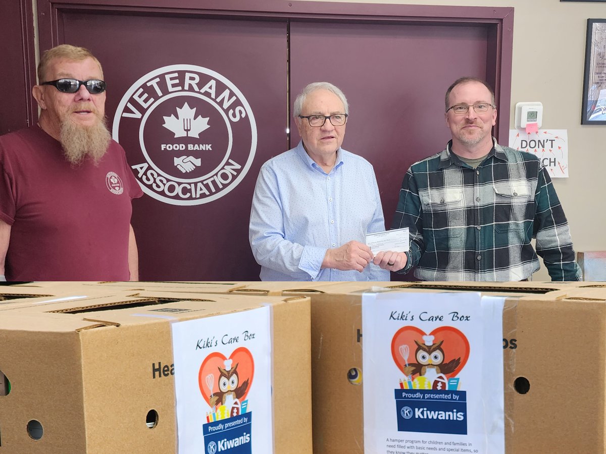 Thankyou Veterans Association Food Bank!

200 Families will receive #Kiwanis #CareBoxes because of proceeds of Cooking with Kids Cookbook sales, financial donor and gifts in kind by donors like VAFB.

#KiwanisClubs #Calgary #SurroundingArea
#Foodinsecurity