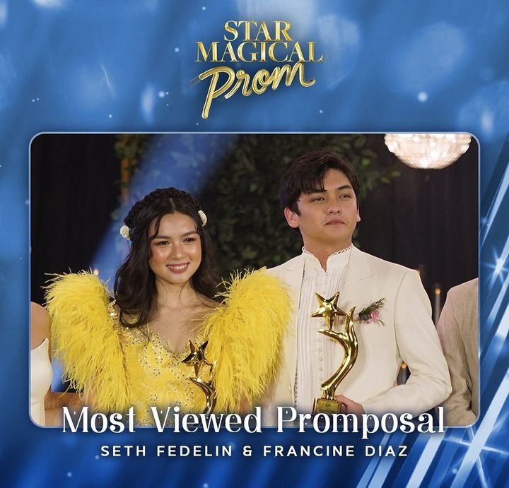 mOmmacHristina5's tweet photo. ✨ Congratulations, loves @francinecarreld and @imsethfedelin 🥹

-Most Viewed Promposal
-Most Kilig Promposal
-1st Runner Up Promposal

FRANSETH AMagicalProm
#FrancineDiazEnchantedProm
#BestBoySethFedelin https://t.co/O86LnTGS5c