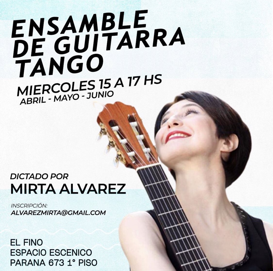 Comienza el 5 de Abril… ❤️🎶Feliz de dictar este taller de Ensamble de Guitarra Tango!! Les esperamos!!
