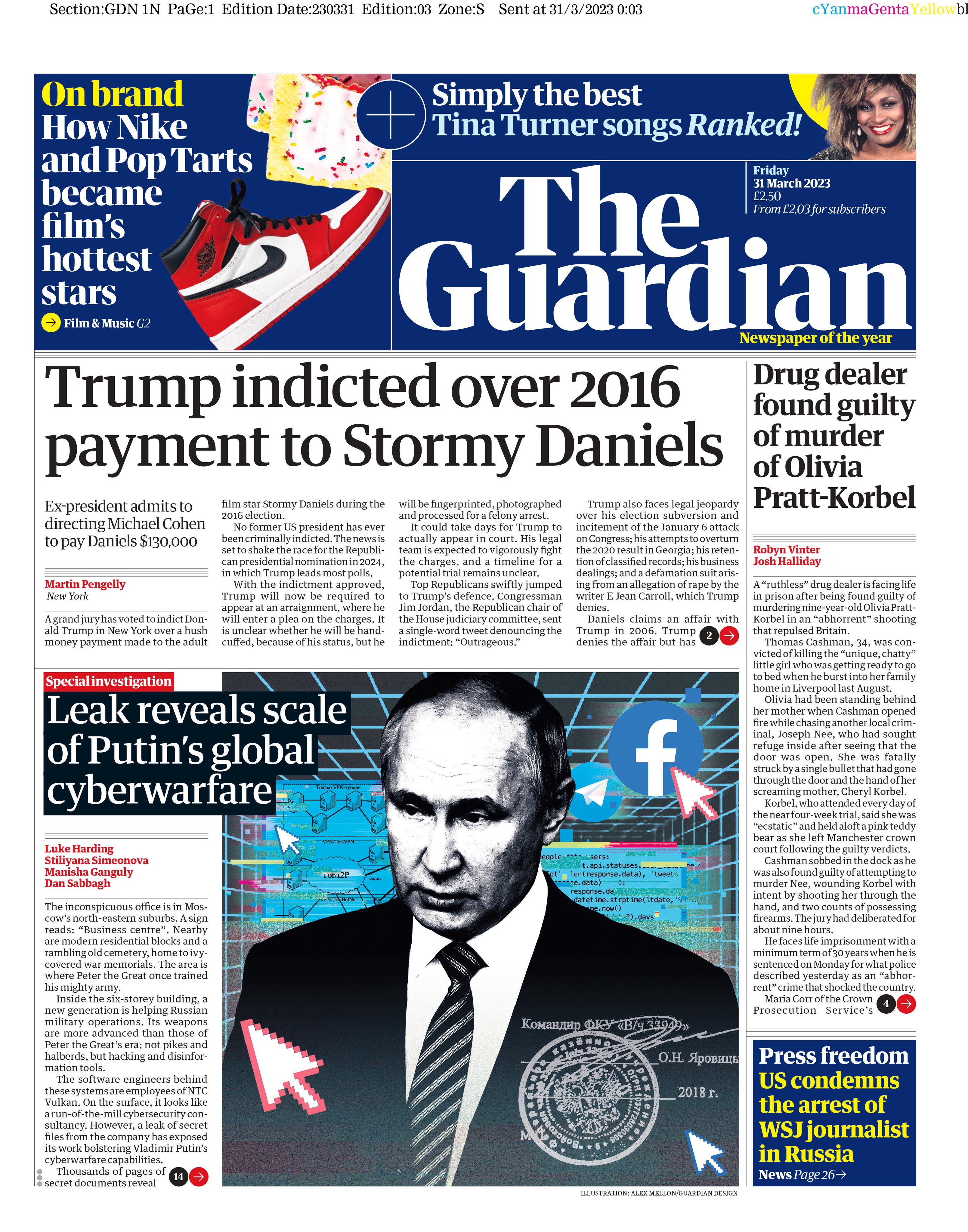 Trump indictment: Newspaper front pages