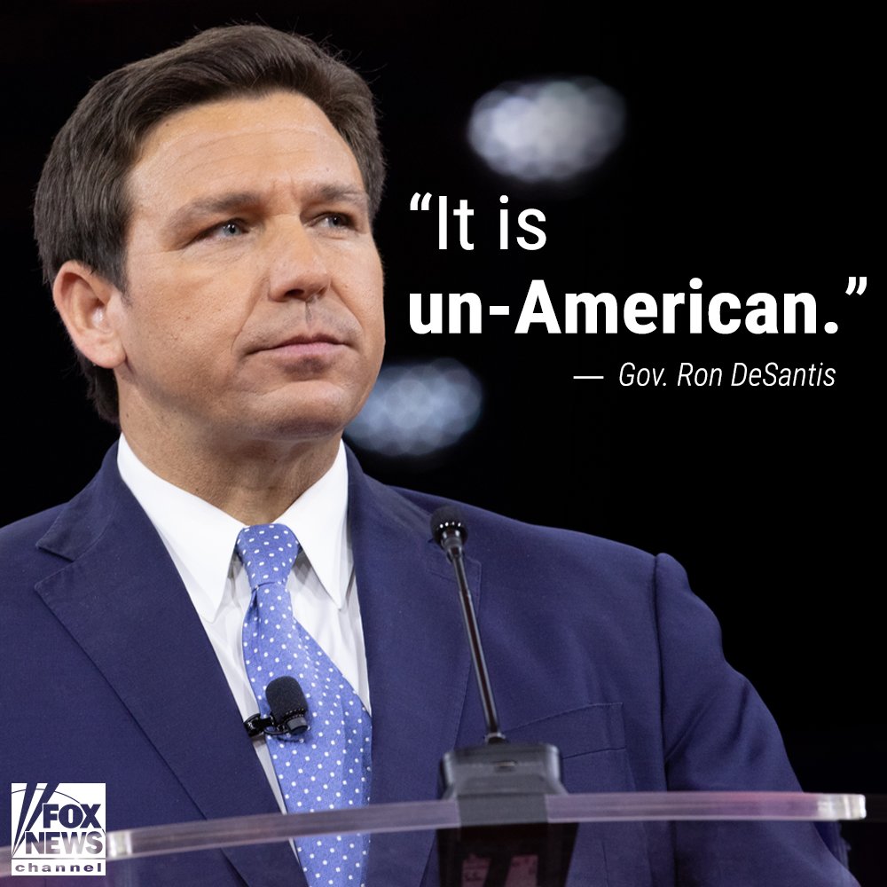 FoxNews's tweet image. 'WEAPONIZATION OF THE LEGAL SYSTEM ': Even after their recent war of words, @GovRonDeSantis defends Trump against indictment — vowing Florida will not assist in any extradition request and the Sunshine State governor doesn't stop there. fxn.ws/3KvK0DD