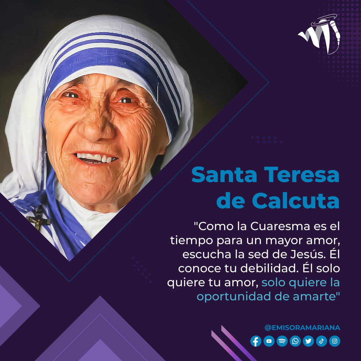 emisoramariana's tweet photo. ⏰💜¡Ya casi acaba el tiempo de cuaresma! 💜🌙📖 Conoce algunos pensamientos y preparémonos para la Semana Santa 💭
.
#30DeMarzo #30March #30Mar #30Mars2023 #FraseDelDía #frasedeldia #FrasesDelDia https://t.co/P9dzRxRcDk