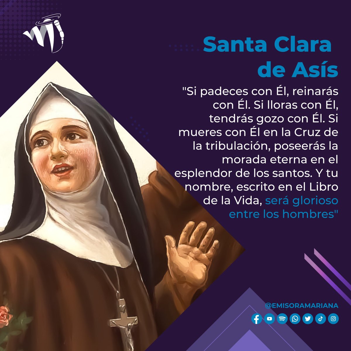 emisoramariana's tweet photo. ⏰💜¡Ya casi acaba el tiempo de cuaresma! 💜🌙📖 Conoce algunos pensamientos y preparémonos para la Semana Santa 💭
.
#30DeMarzo #30March #30Mar #30Mars2023 #FraseDelDía #frasedeldia #FrasesDelDia https://t.co/P9dzRxRcDk