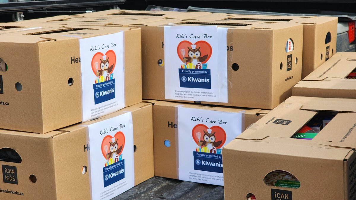 200 #Kiwanis #CareBoxes off to families and children in need.

Thank you financial donors, gift in kind donor (particularly Veterans Association Food Bank) of course purchasers of the Cooking with Kids Cookbook

You have all made a difference.