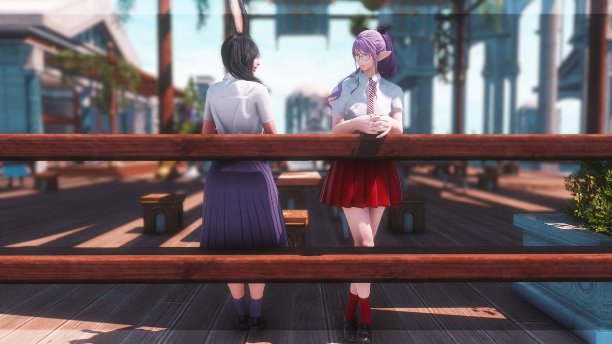 FfxivMarjolaine's tweet photo. I did a few school themed pics with the idea of taking part in #DynamisAU but that seems to have died down, so I guess now these are just a regular flashback π₯²
#Elezen #Viera #PurpleCocoon #FFXIVScreenshots https://t.co/v5HRDTP33E