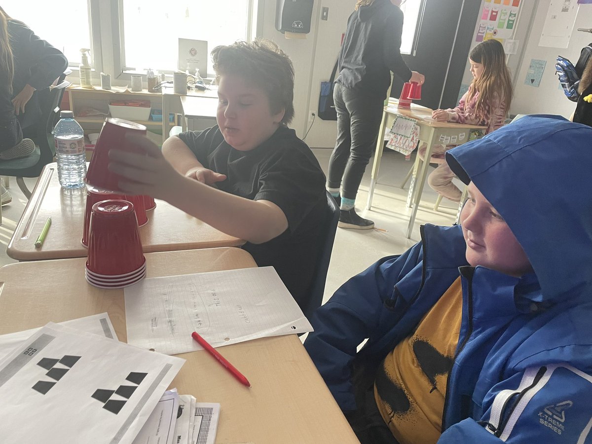 Unplugged coding with Ms.Heenan yesterday! <a href="/BuckhornKPR/">Buckhorn Public School</a> #grade5/6 #coding