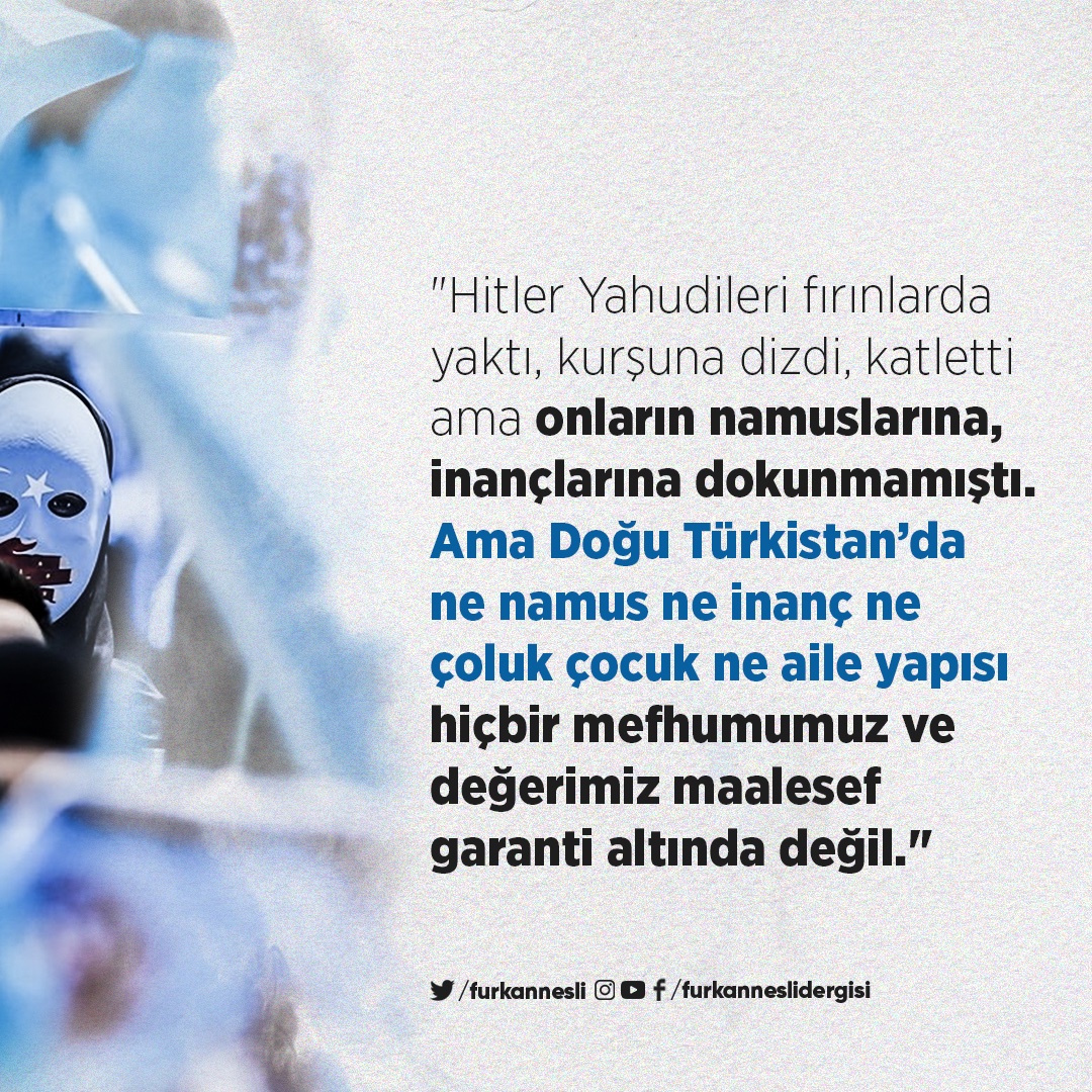 Furkan Nesli Dergisi (@furkannesli) on Twitter photo 🔹“Ümmetimizin Hali: Doğu Türkistan” başlıklı sayımızda Doğu Türkistan Milli Meclis Başkanı <a href="/seyittumturk7/">Seyit Tümtürk</a> ile Doğu Türkistan’da yaşanan soykırıma ve hak ihlallerine dair özel röportaj gerçekleştirdik.
🔗Röportajın tamamına ulaşmak için:
furkannesli.net/yazilar/seyit-… 🔹“Ümmetimizin Hali: Doğu Türkistan” başlıklı sayımızda Doğu Türkistan Milli Meclis Başkanı <a href="/seyittumturk7/">Seyit Tümtürk</a> ile Doğu Türkistan’da yaşanan soykırıma ve hak ihlallerine dair özel röportaj gerçekleştirdik.
🔗Röportajın tamamına ulaşmak için:
furkannesli.net/yazilar/seyit-…