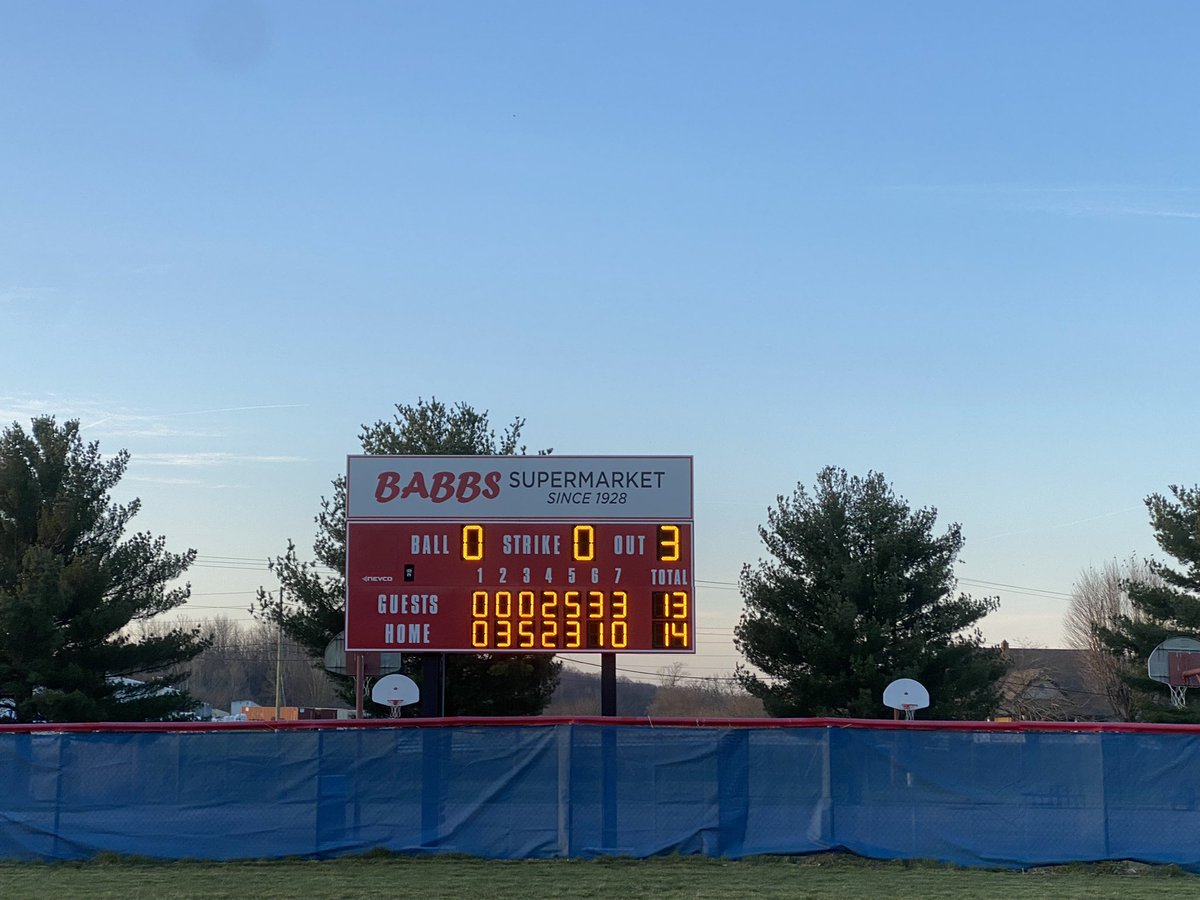 Good win tonight against North Central 14-13! Next game against Eminence @ 5:30 at home🥎