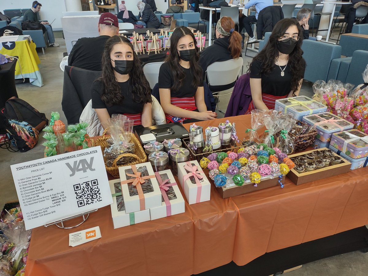 The Indigenous Vendor Fair at Algonquin College. Today we sold a selection of our handmade Indigenous chocolates to fundraise for our Kisac and Talk Overdose projects. #IndigenousYouth #FemaleFounders #Ottawa