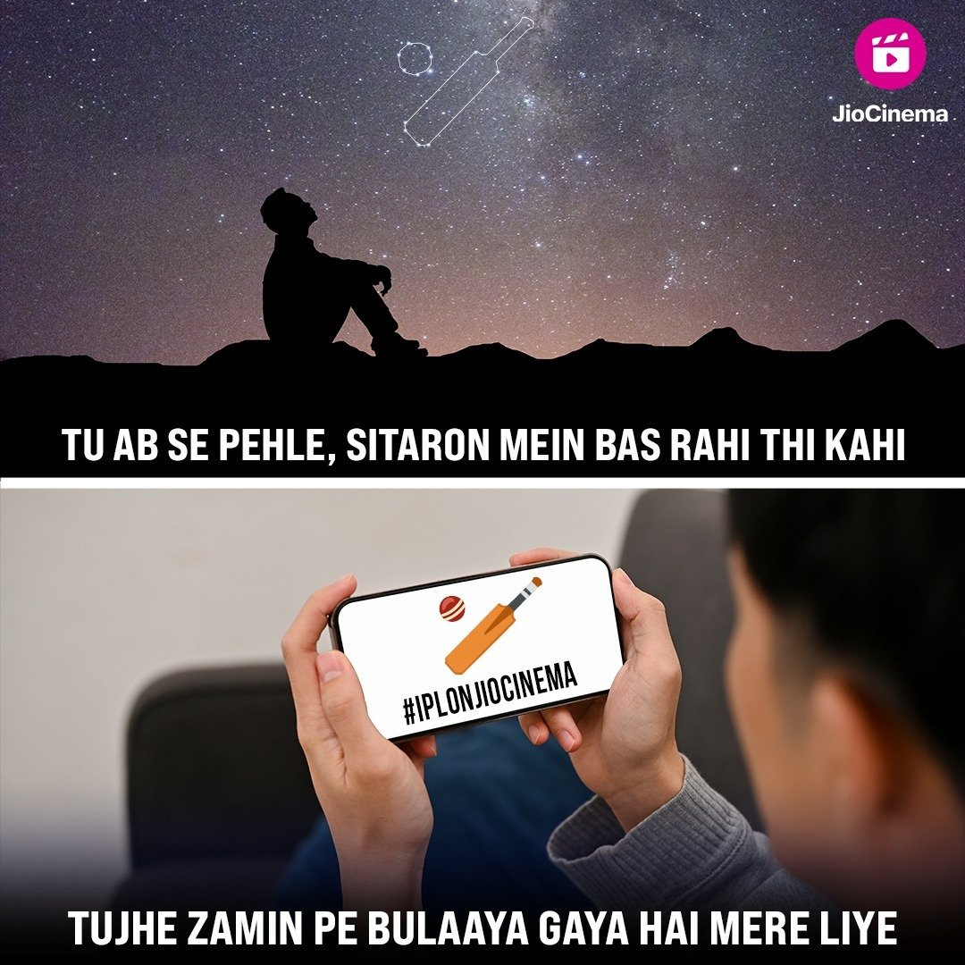 Kabhi kabhi nahin, jab bhi chaahe dekhiye 
#IPLonJioCinema aaj shaam 5 PM se, bilkul FREE. 

#TATAIPL