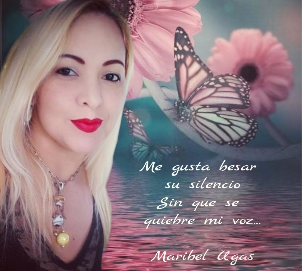 Me gusta besar su silencio sin que se quiebre mi voz...💞💋