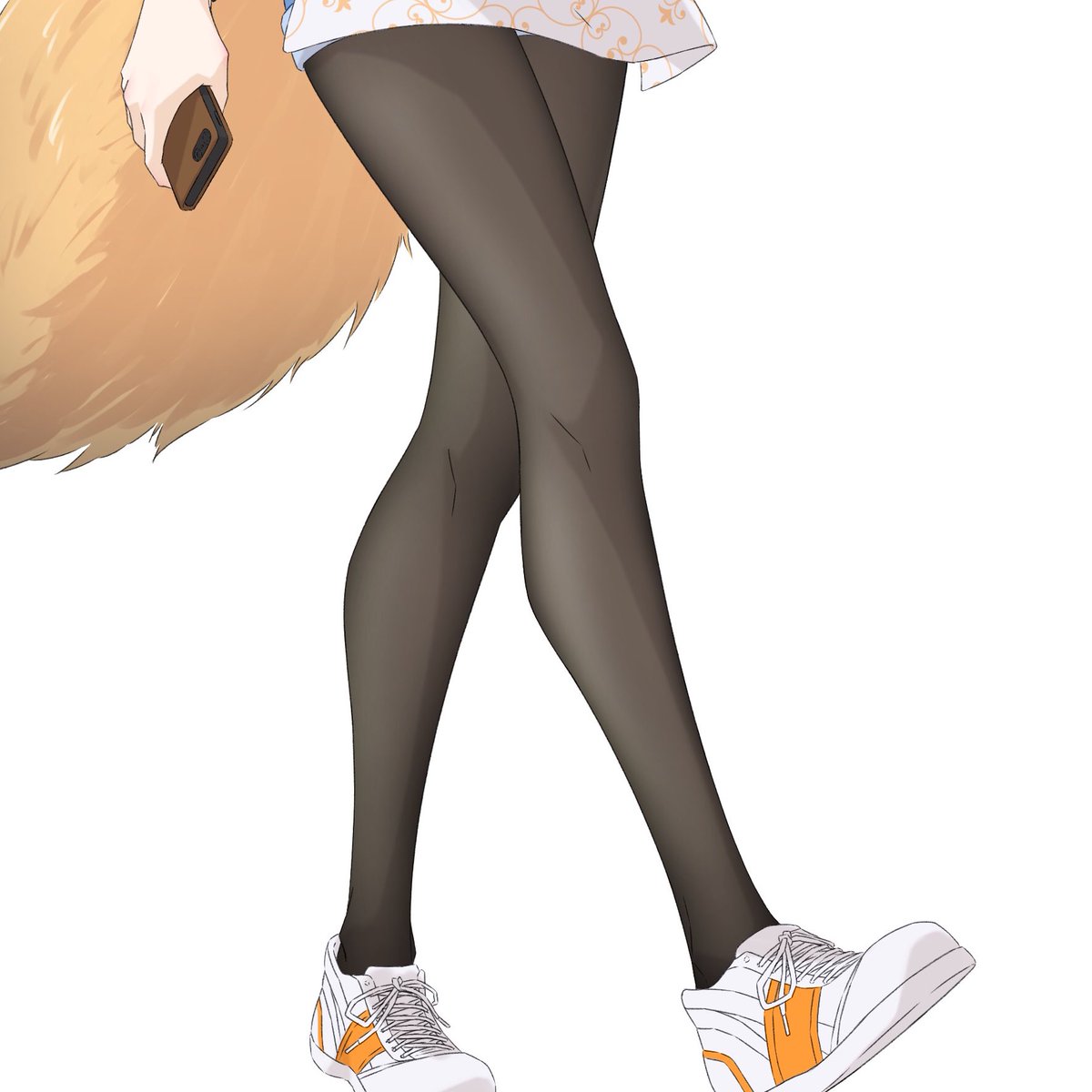 テキサス(アークナイツ) 「タイツ好きなんだけどアニメタイプのくっきり陰影が好きで絵柄的にタイツだけリアル調」|ケルのイラスト
