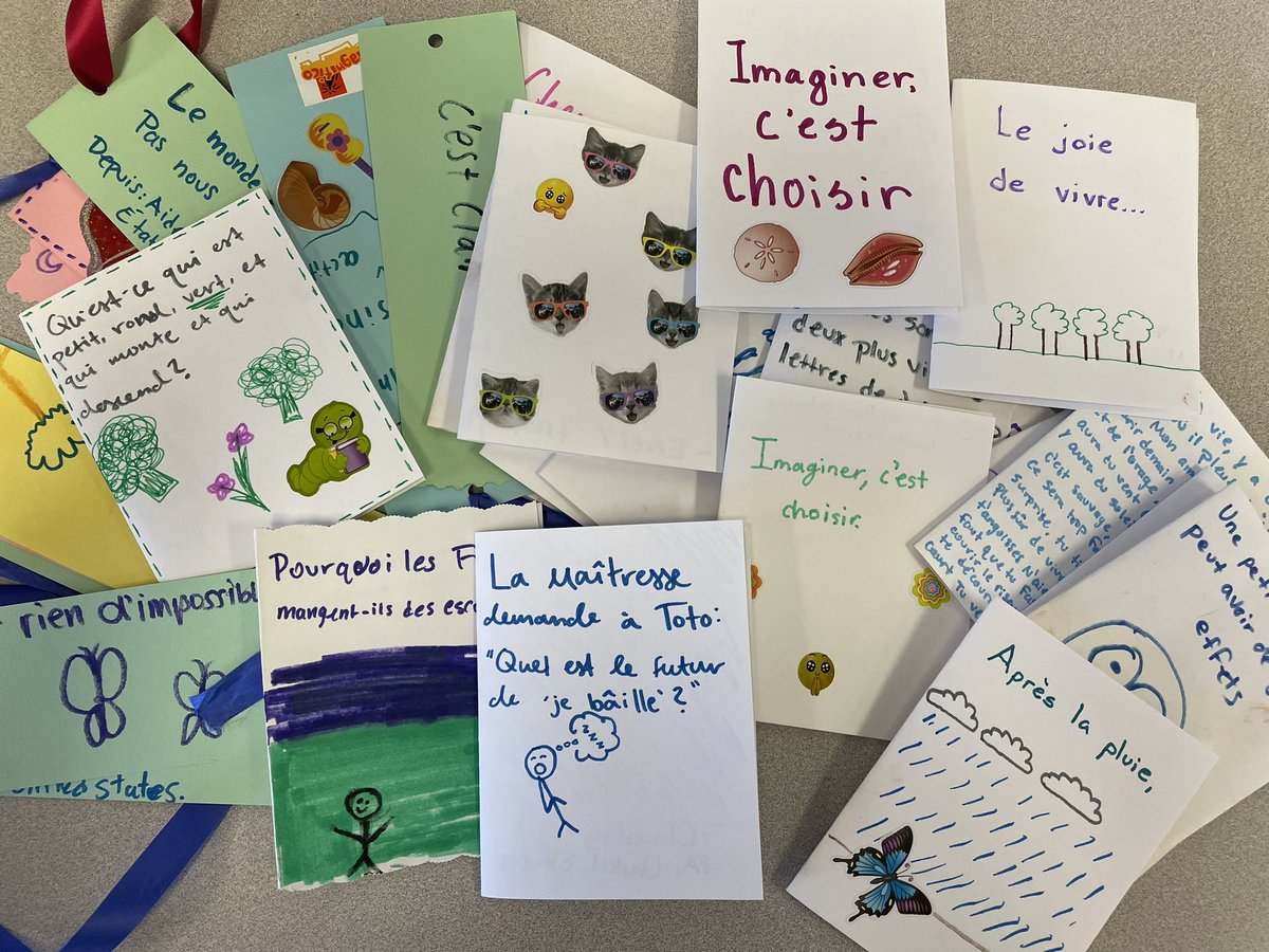 SoudyLanguages's tweet photo. Students of all ages created cards in Spanish and French for @cardzforkidz as they ‘traveled around the world’ @SouderThon 
@SASD_SAHS https://t.co/ckw6vG9h7W