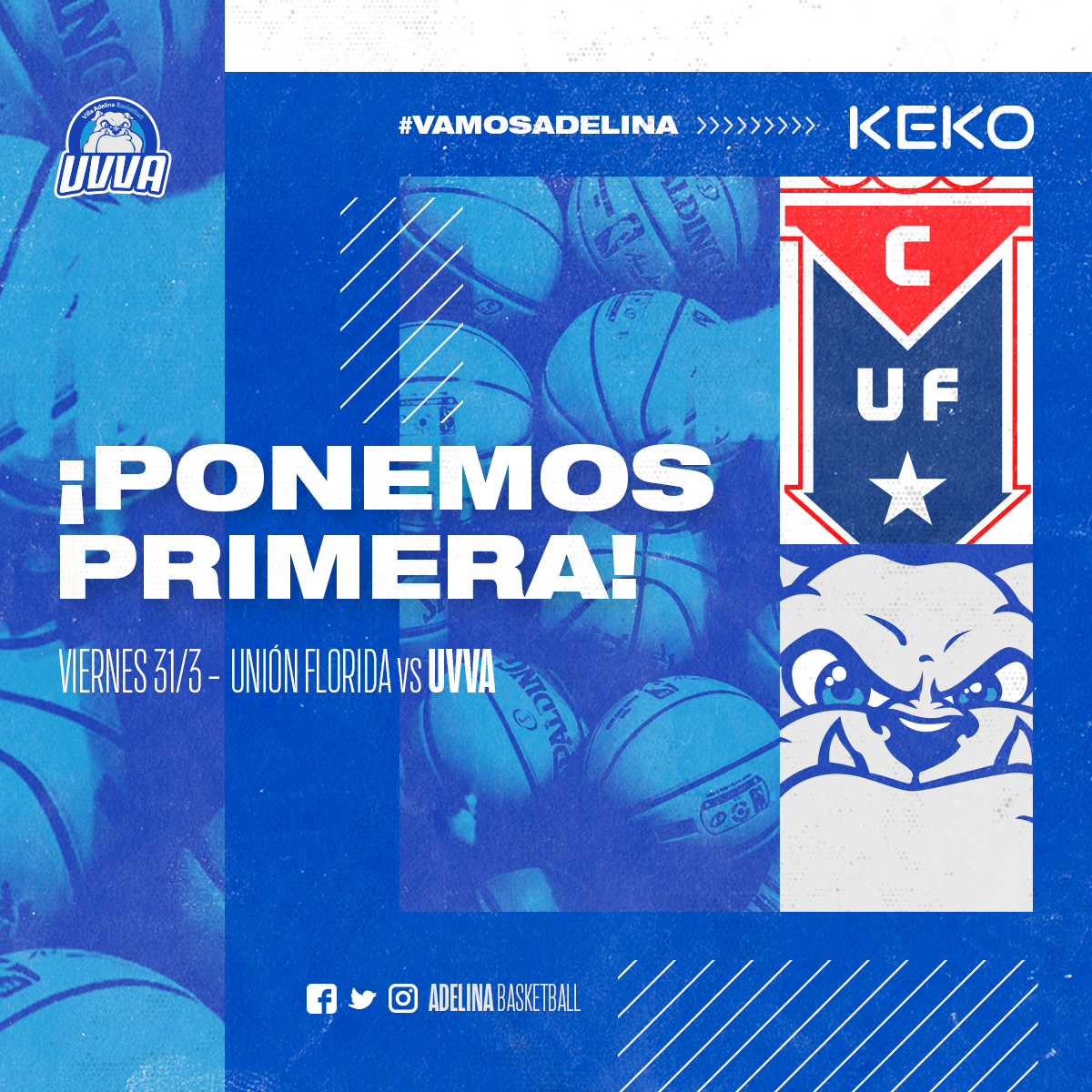 ¡ARRANCA LA PRIMERA! 🔝

Luego de tener libre en la fecha incial del torneo, el plantel superior del club visitará a Unión Florida este viernes desde las 21.30 hs.

¡Vení a alentar al equipo! 🏀