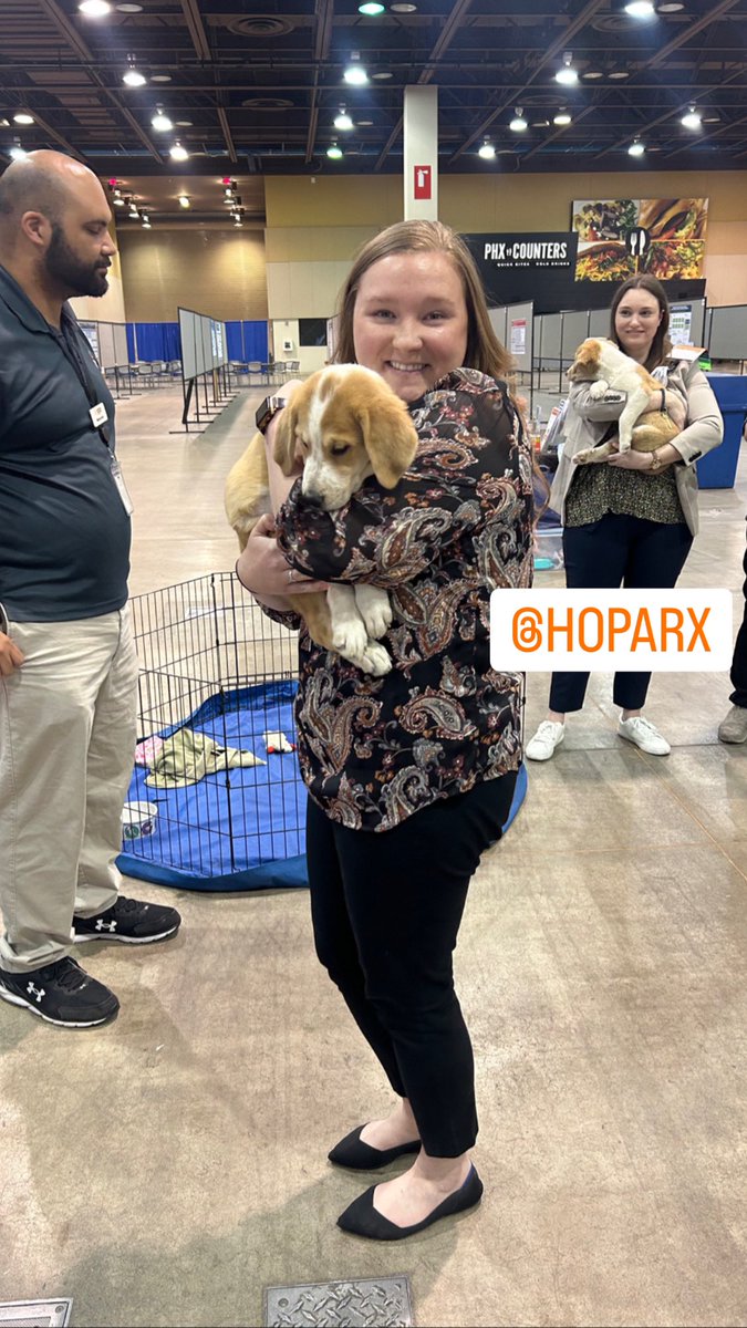 Puppies. At the conference!!! <a href="/HOPArx/">HOPARX</a>