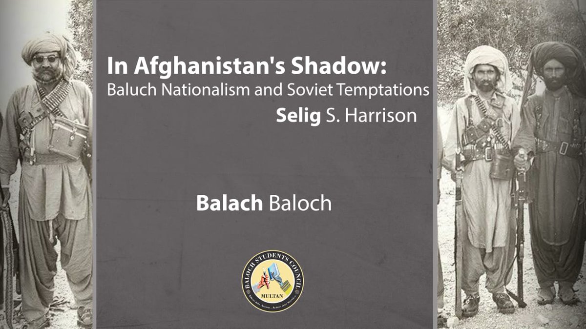 MultanCouncil's tweet photo. In this book Selig. S Harrison gave a quick look about history of Baloch and Baluchistan such as;
The myth of Baloch,
The emergence of Baloch nationalism,
Talking to triumptive,
The Baloch nationalism in Pakistan...
https://t.co/1jNEGyB0Br https://t.co/D0gWRSyegJ