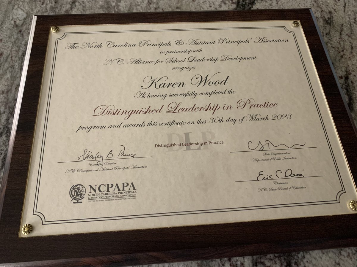 karenwood1's tweet photo. It was a special day to celebrate completion of @NCPrincipals DLP Program!The past year has been filled with reflection, growth, and learning while building connections with other leaders across NC.Our CCPS cohort is even better for time spent in this program! #NCDLP #LightTheWay https://t.co/8z7JXIxVz8
