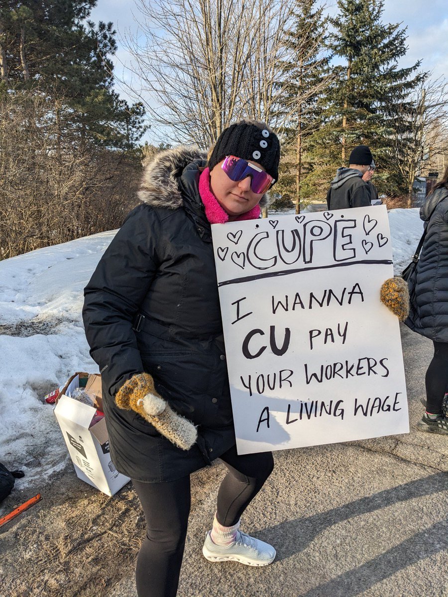 I work three jobs on top of being a full-time graduate student. 

I’m #OnStrike because my work situation is the norm for grad students & it absolutely should not be. 
@cupe4600