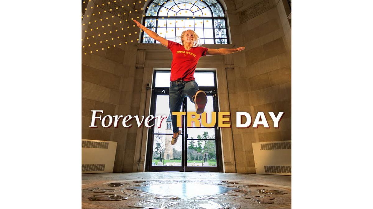 isufoundation's tweet photo. Iowa State is home to many beloved traditions. One in particular holds a special place in our heart: Forever True Day! This 24-hour giving day brings Iowa Staters around the world together to support all things ISU. Join us starting at noon on April 4 at https://t.co/5Wi5NhQaQT. https://t.co/YdOb6weACi