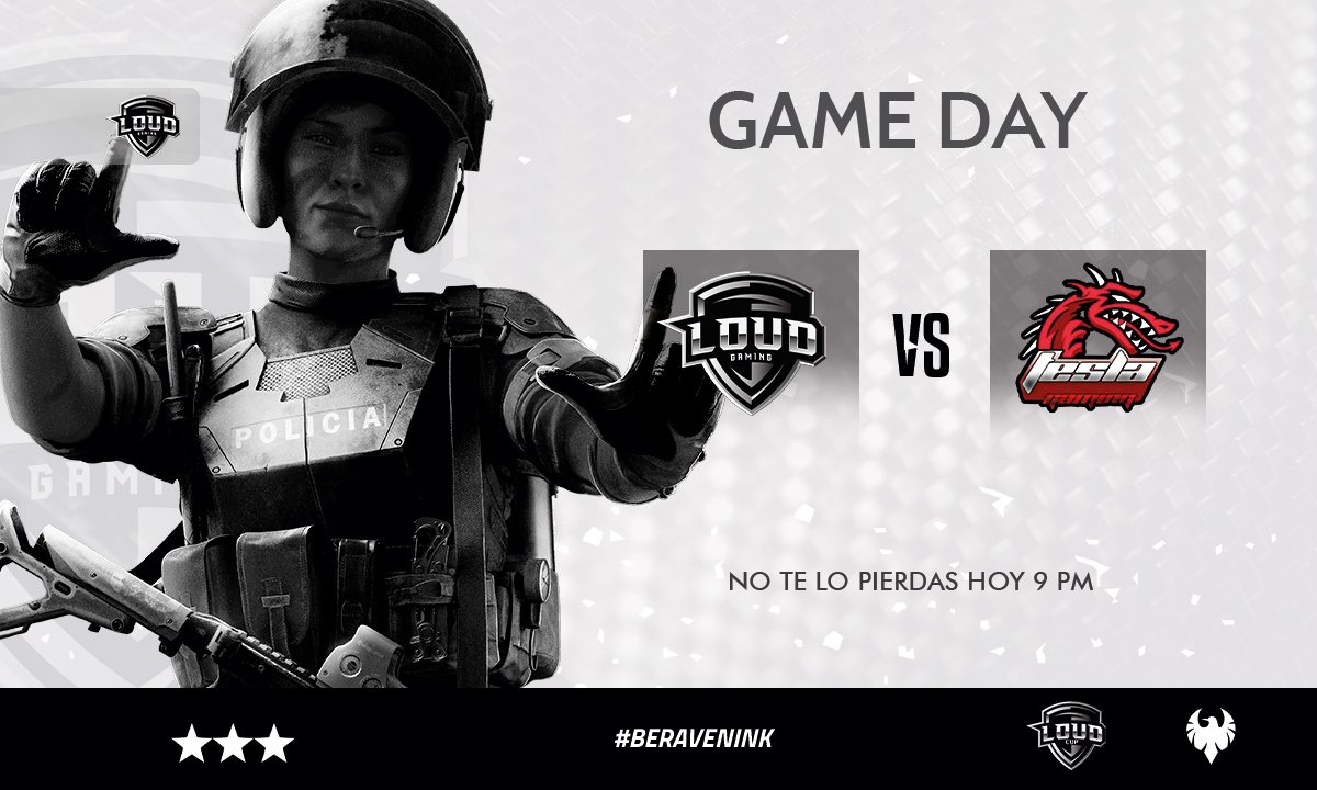 LouDGaming_MX's tweet photo. MATCH DAY | @Rainbow6Game ๐ฅ
๐๏ธ TESLA GAMING
๐Torneo relรกmpago
โฐ 21:00HRS BO3
Patrocinador Oficial: @RavenInkx
Designer: @ECurgo
#BeLouD #BeRavenINK #LuceMejorJuegaMejor #R6SIEGE #Rainbow6 #xbox #LetsFckngGo #RainbowSixSiege #R6SIEGE https://t.co/CZY4ozynLe
