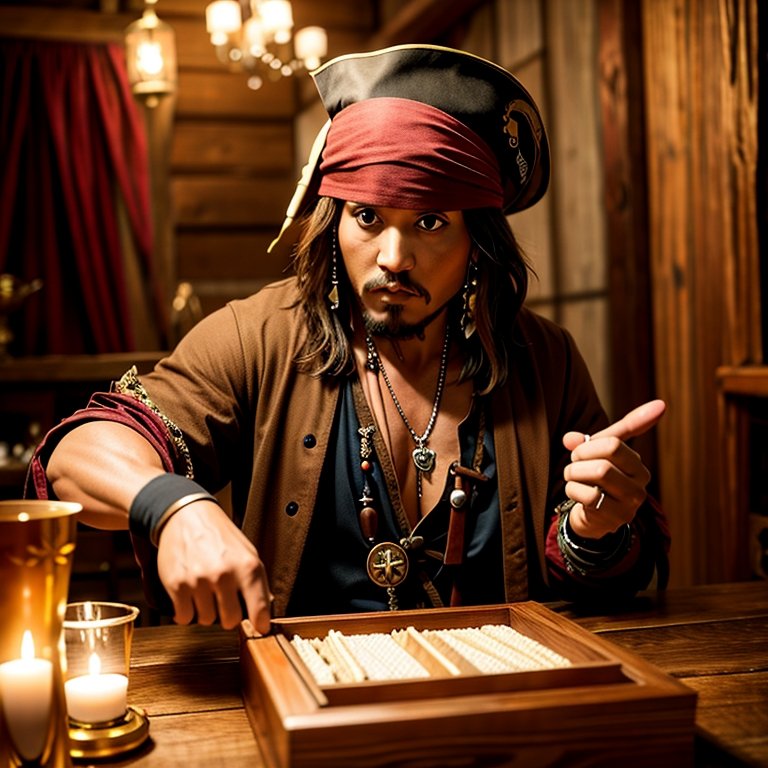 windy_yam's tweet photo. Captain Jack Sparrow by AI #AIart https://t.co/iyFto0H6fR