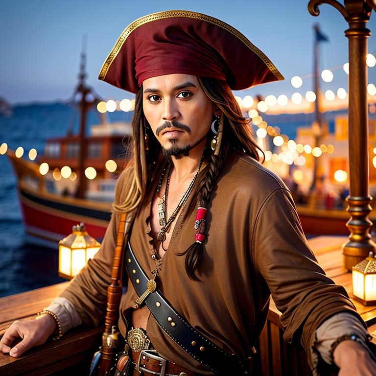 windy_yam's tweet photo. Captain Jack Sparrow by AI #AIart https://t.co/iyFto0H6fR