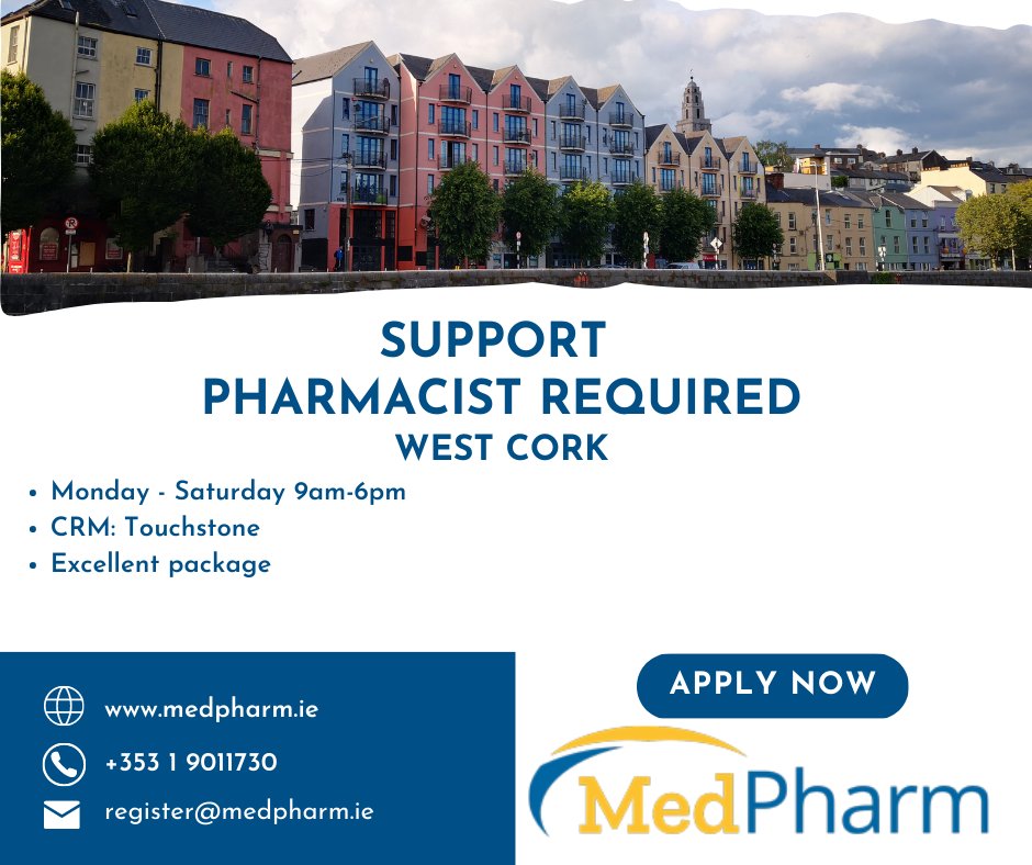 MedPharmIre's tweet photo. Contact us and start your new career in Ireland.
Speak to our amazing recruiters who will guide and support you every step of the way.
Apply today
https://t.co/RmTFImxCcD
#jobsearch #jobfairy #healthcarejobs #pharmacists #ireland #movingtoireland #irishjobs #workinginireland https://t.co/8JQAnA9S1q