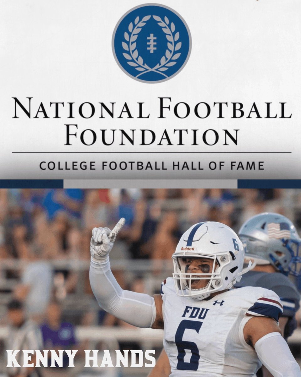 FDUFootball's tweet photo. Congratulations to Kenny Hands for being named @FDUWhatsNew @NFFNetwork Greater Morris County Chapter’s Scholar Athlete! https://t.co/BJz70qGNKM