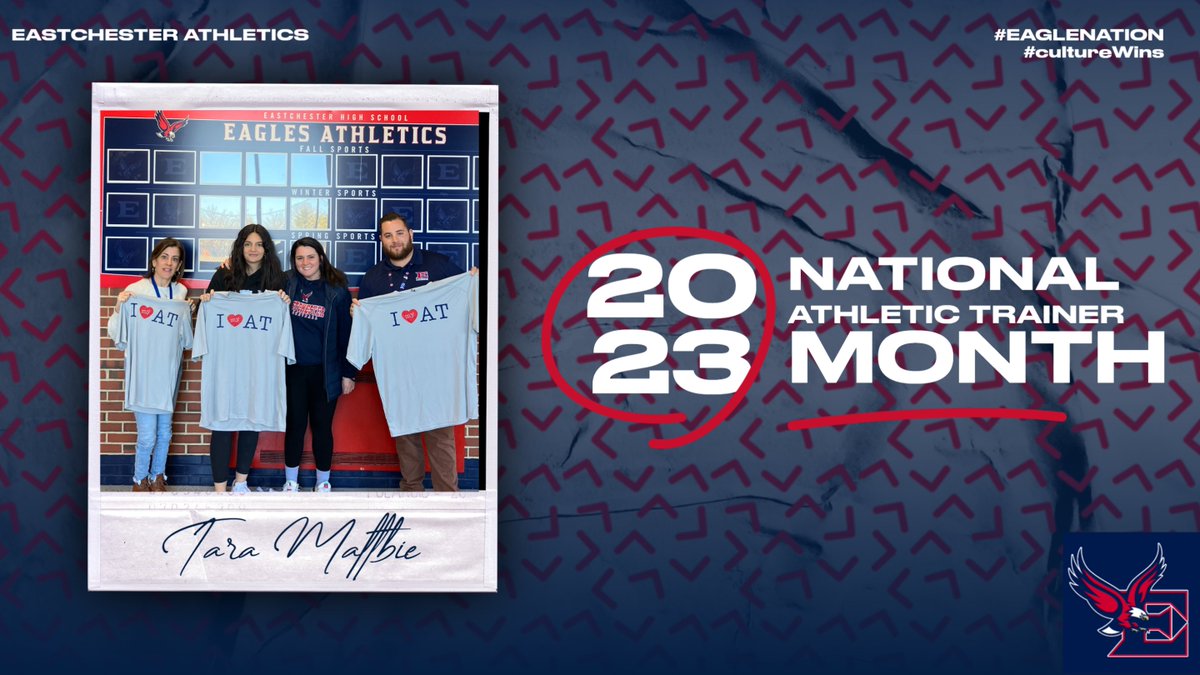 National Athletic Trainer Month - #EAGLENATION celebrates Tara Maltbie.  The best in the biz!  Thanks for supporting our student-athletes and coaches! @ufsdeastchester @NYSPHSAA @SecOneAthletics @GO_NYSATA @SOATS_ATs 🔴⚪️🔵🩺🩹