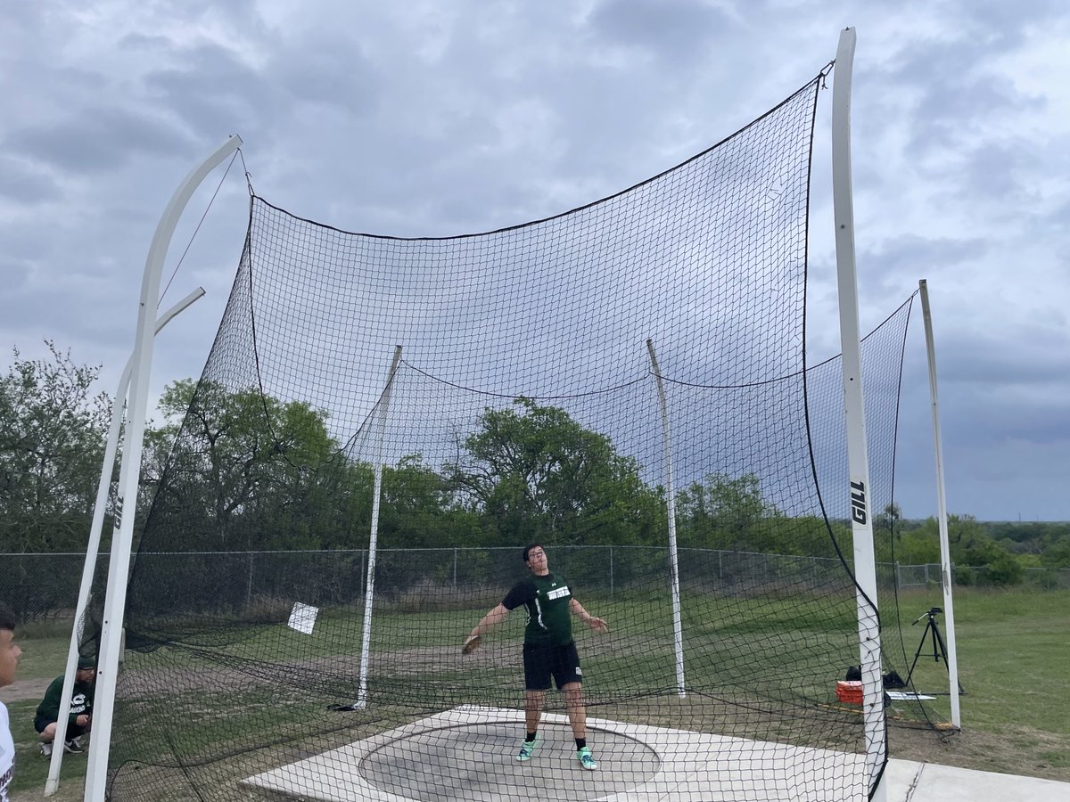 Ty is letting it fly in the discus!