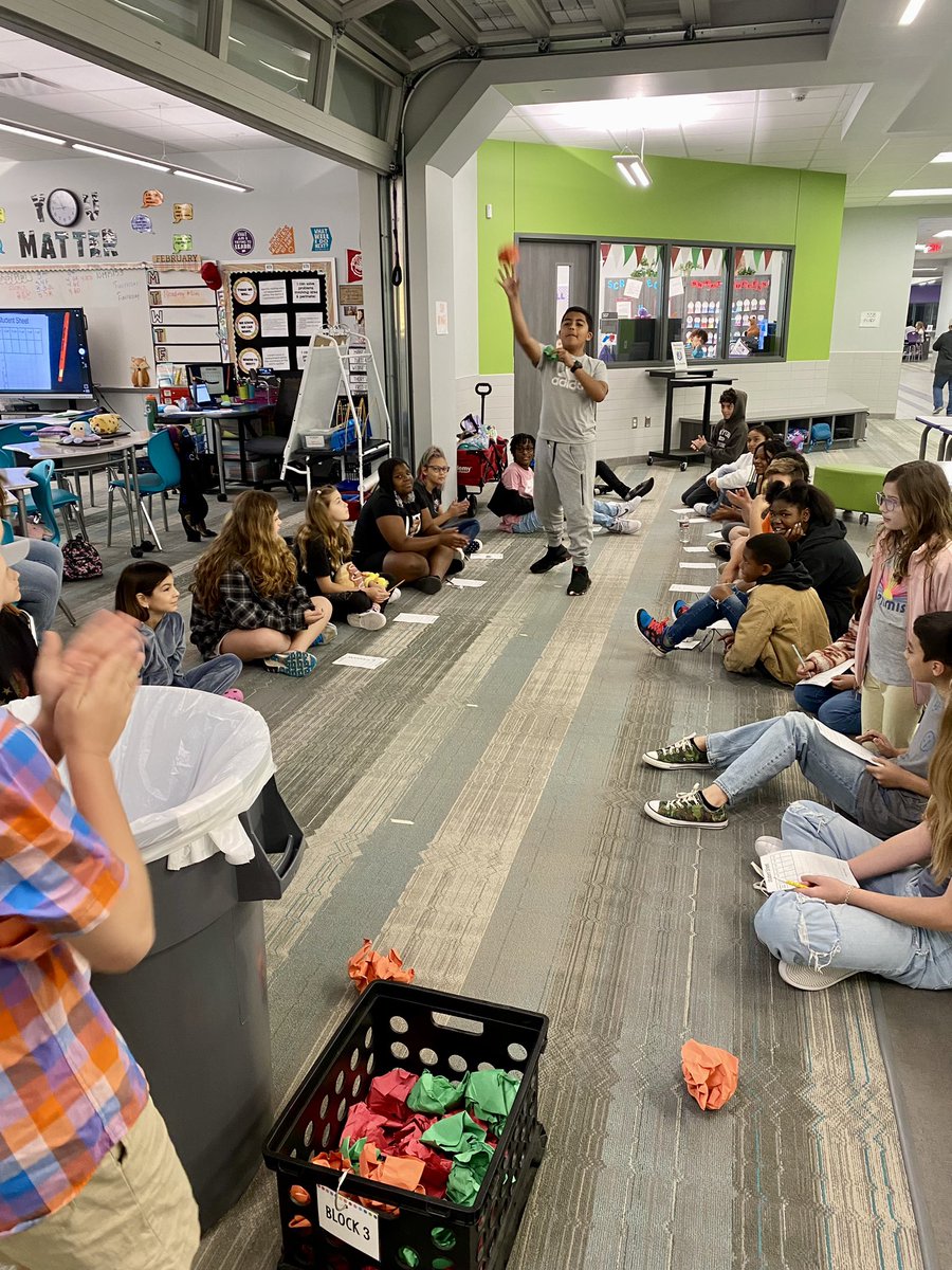 Our <a href="/FoxKISD/">Fox Elementary</a> Cubs loved playing trasketball to collect data and construct scatter plots! 🏀