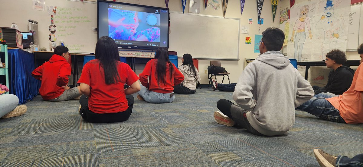 AVIDEagles's tweet photo. Learning Healthy ways to cope with Test Stress and Anxiety!  #AVIDColts2223 #ThisIsAVID #Yoga #Meditation #HealthyCoping #ReduceTheStress #LIFESkills
@CrockettColts @AVID4College @AVIDExcel
@MaribelAranda12 @ECISD_AVID4ALL @Abila_AVID @EctorCountyISD @ScottMuri https://t.co/MiOt5yEbiF