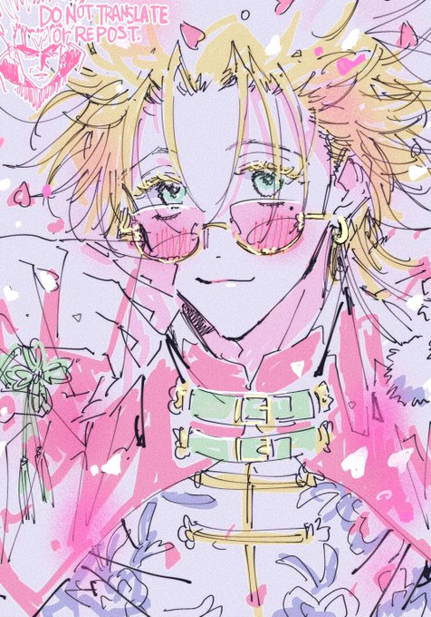 「pink-tinted eyewear」 illustration images(Latest｜RT&Fav:50)