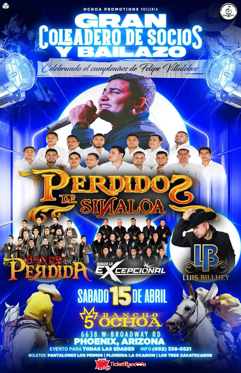 Regreso a La Finikera y con todas las ganas de cantarles todo lo nuevo! Gran coleadero y baile junto a mis amigos  @perdidosdesinaloaoficial @bandalaperdidaoficial y @bandalaexcepcional va estar 🔥🔥 nos vemos en el <a href="/ranchoochoa/">Rancho Ochoa</a> FILO! 👊🏻 

#ranchoochoa #luisbillhey