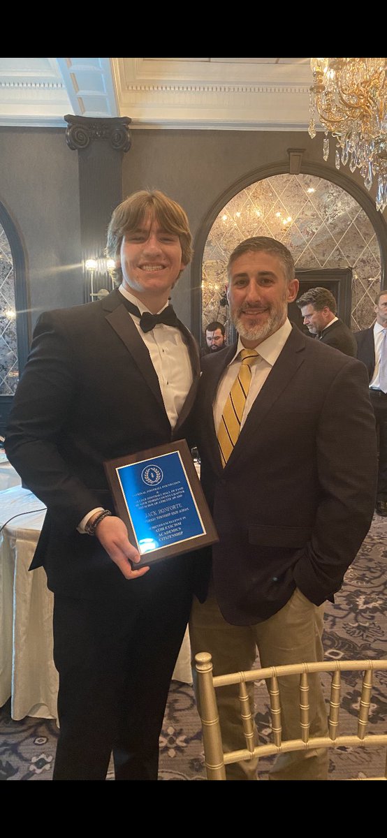 Congratulations to Jack Bonforte for earning the National Football Foundation &amp; College Football Hall of Fame Greater Morris County Chapter Award. Well deserved Jack! We are so proud of you. Keep working hard!