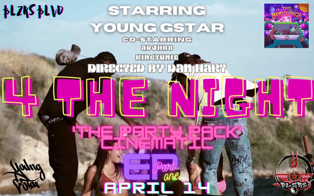 LilFlxvio's tweet photo. Lights, Camera, Action. ๐ฅ
The โ4 The Nightโ Official Trailer drops tomorrow as the first part of my two part Cinematic EP โThe Party Packโ set to release April 14. WHO WANNA PARTY?! ๐๐
#ThePartyPack #4TheNight #BLZRS #NewMusic #MusicVideo https://t.co/iLURlhDxnX